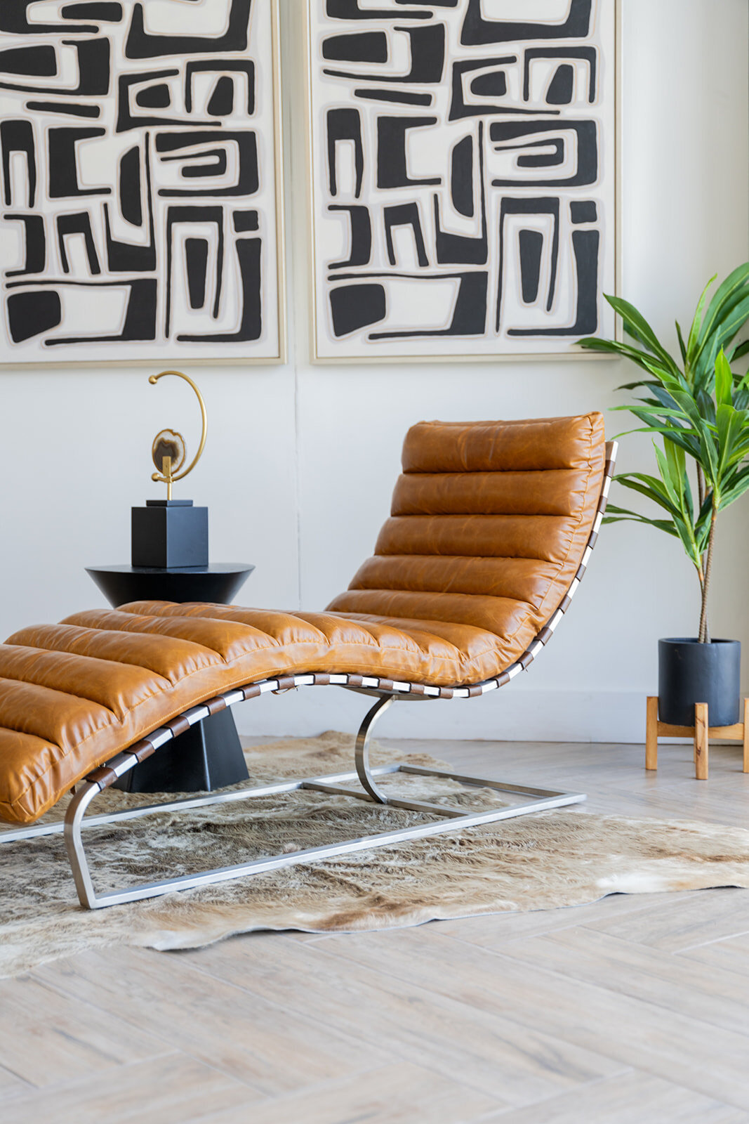 Brown luxury chair