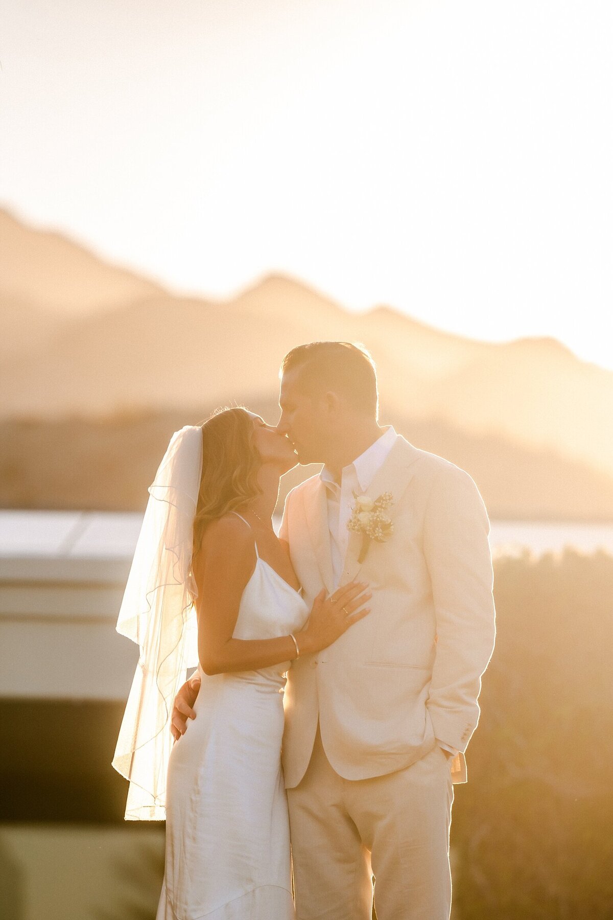 Palm Springs Wedding Day Sunset