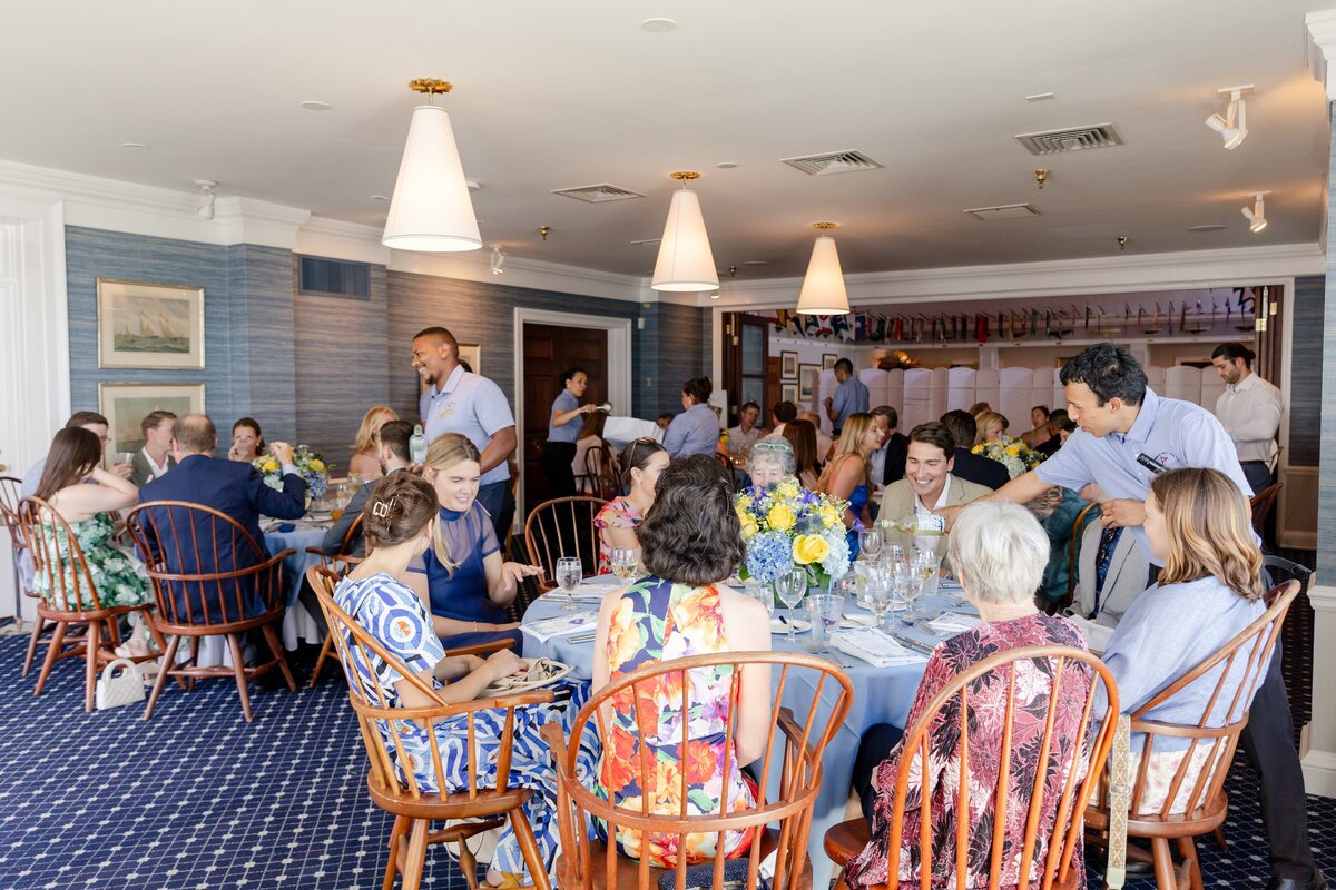 rehearsal dinner at American Yacht Club in Rye, NY 