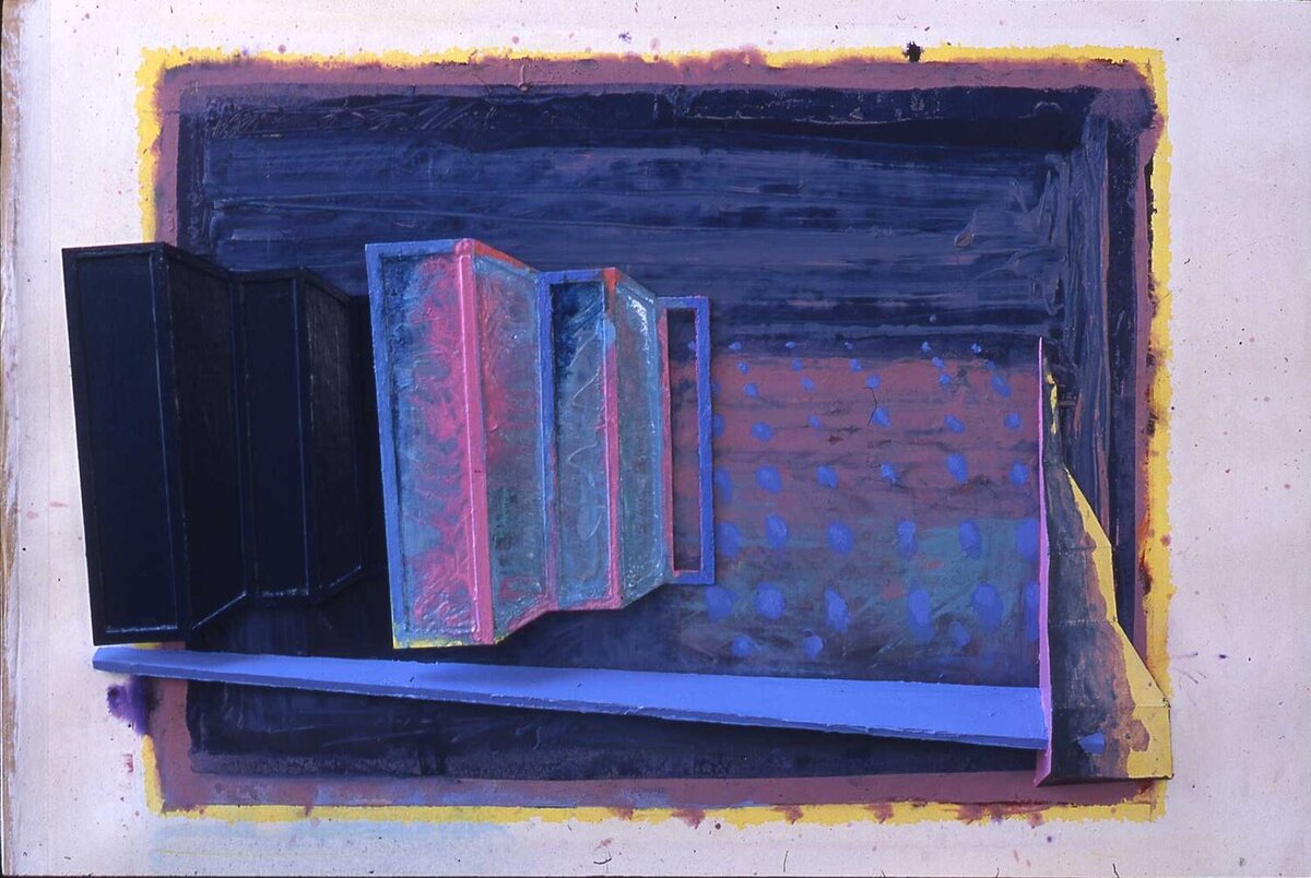 Allscape-Shadow, 1995 Mixed media 80 x 98 cm_11zon