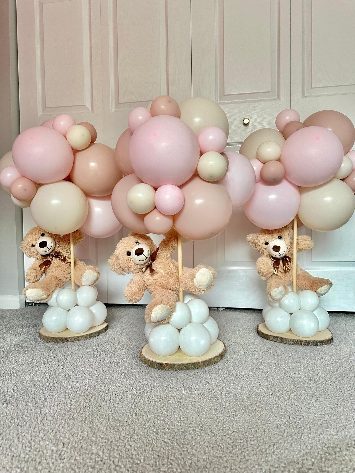 teddy bear with balloons in Chicago