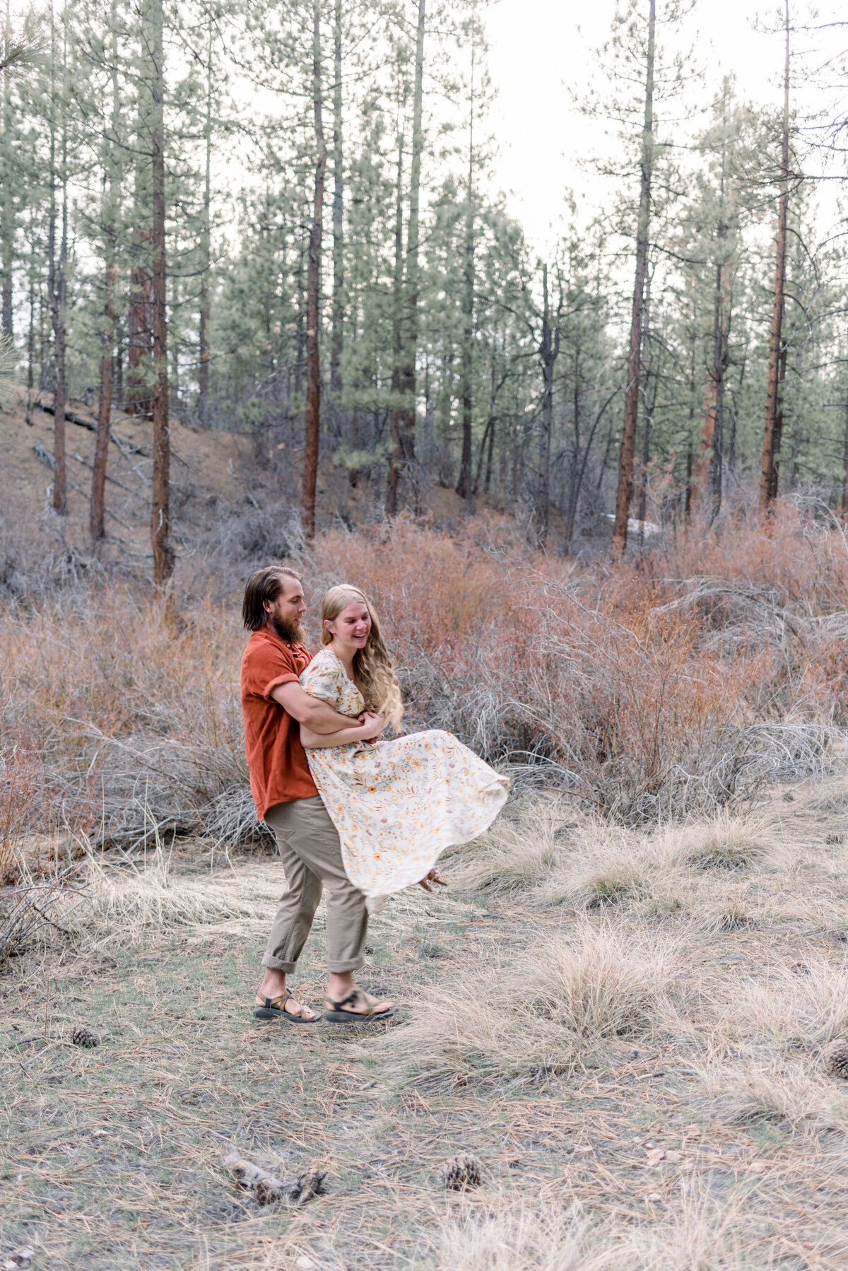 couple engagement session at Big Bear CA