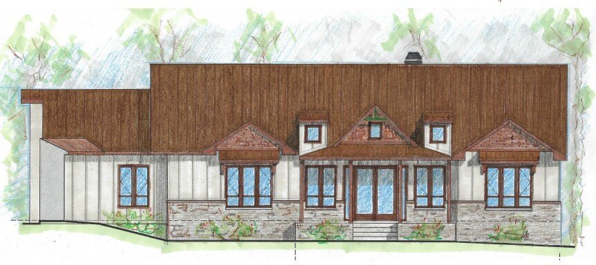 Murray Front Elevation Rendering