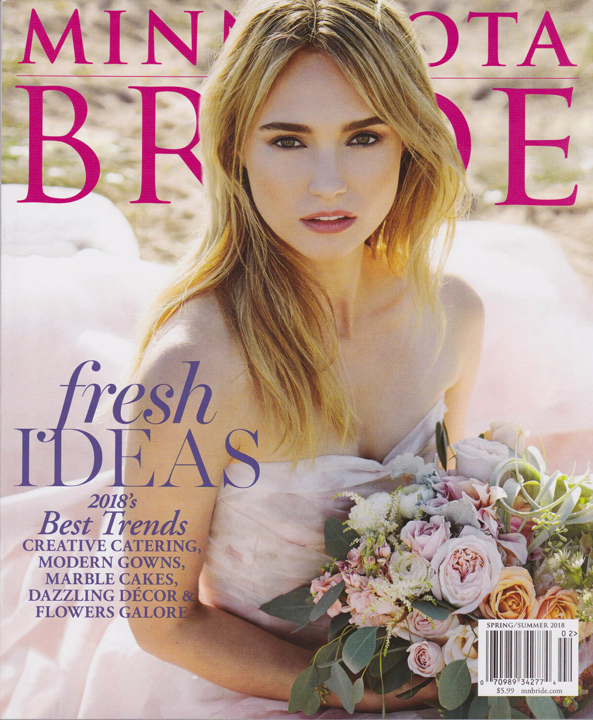 Minnesota Bride Magazine Cover Makeup Artist