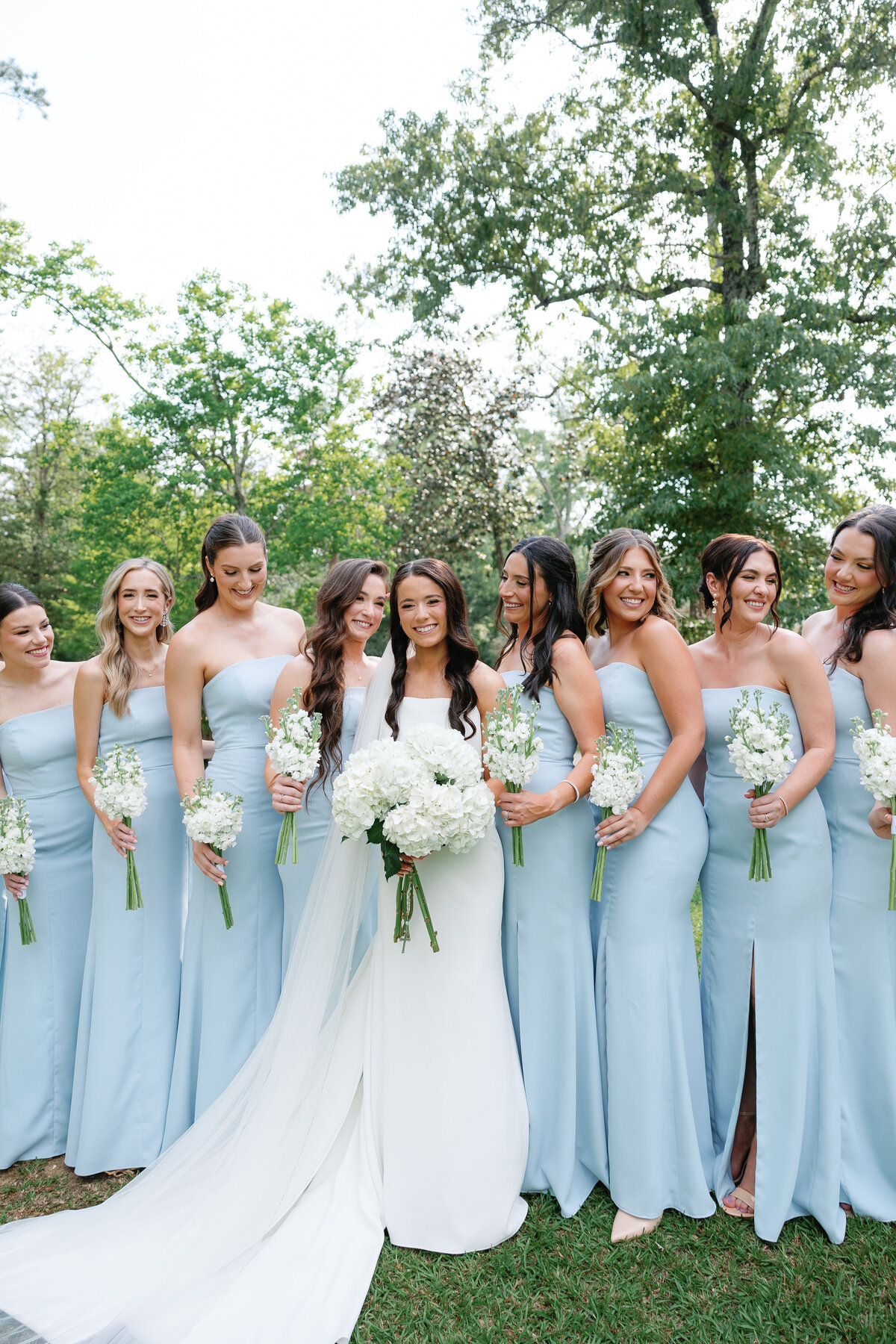 Blue Bridesmaid Dresses New Orleans Wedding Photograpehr