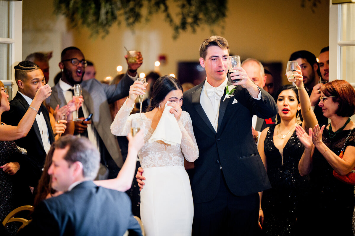 wedding reception candid moment at kahkwa club erie