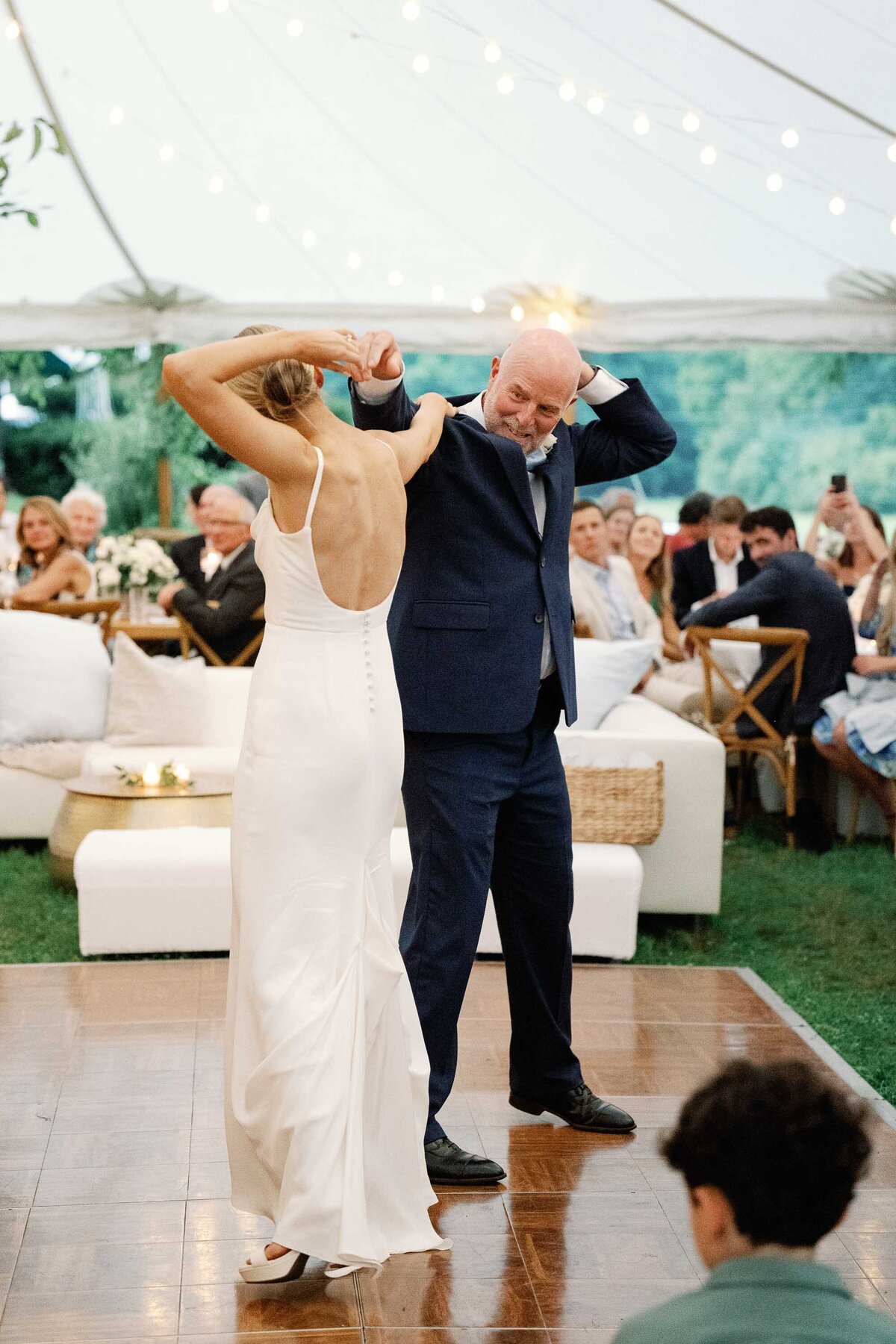 Shelburne museum brick house wedding dance floor