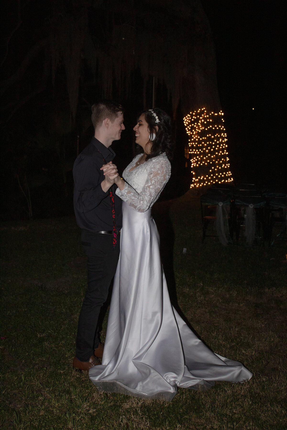 couple dancing outside