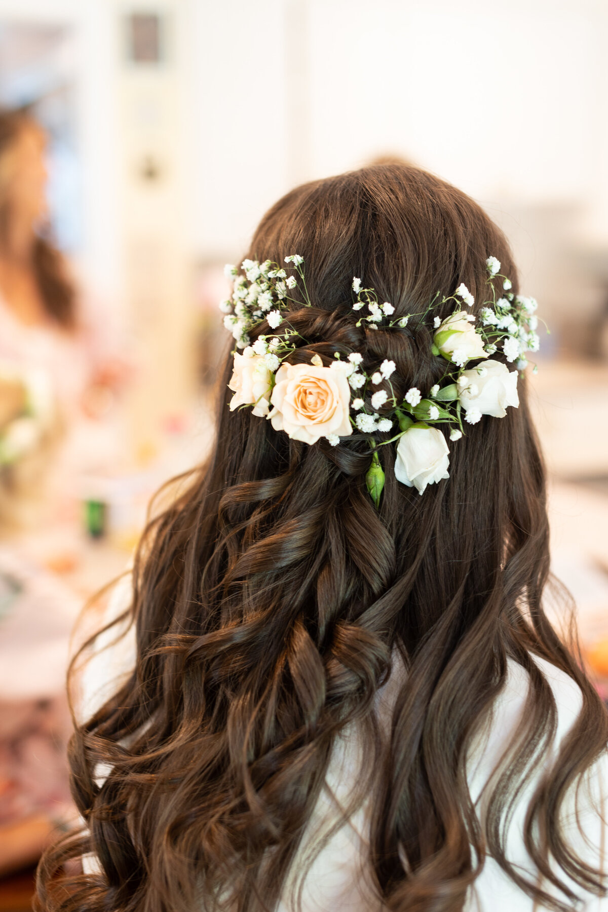 Brides wedding hair crown