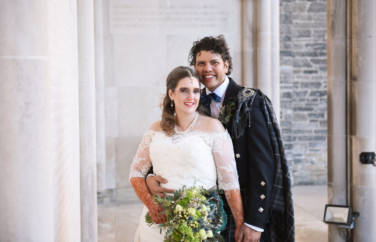 bride-groom-outdoor-wedding-portrait-bouquet