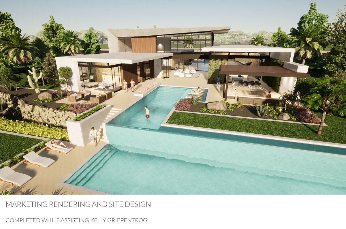 Marketing rendering and site design partnered design