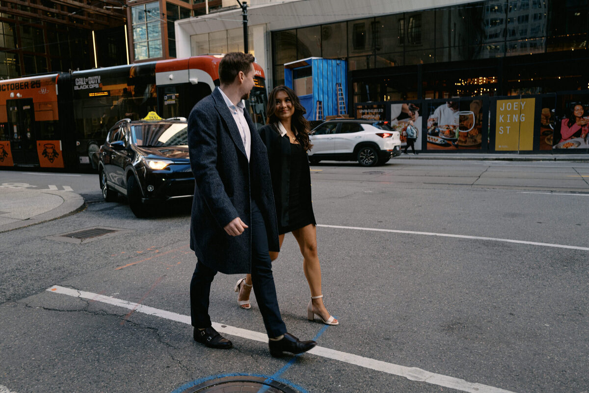 Downtown Toronto Egnagement Photoshoot