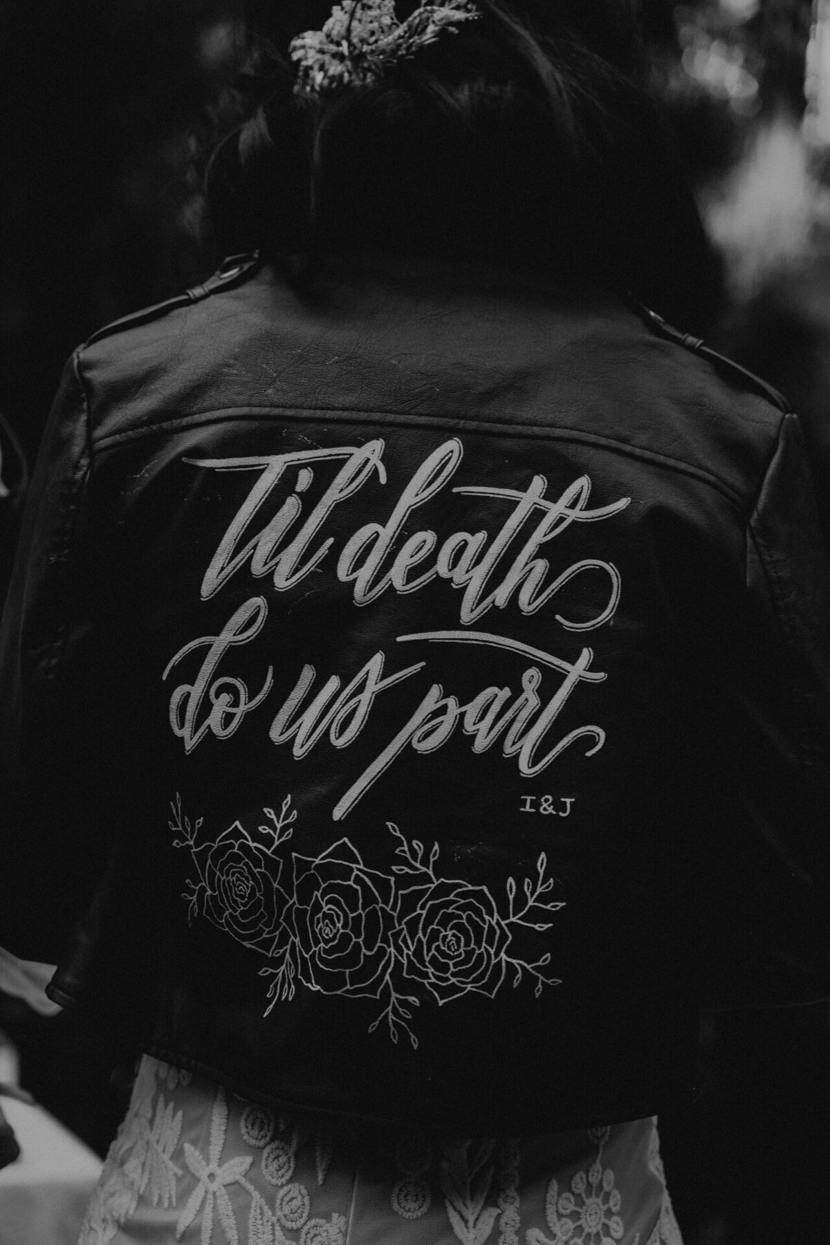 Till death do us part leather jacket