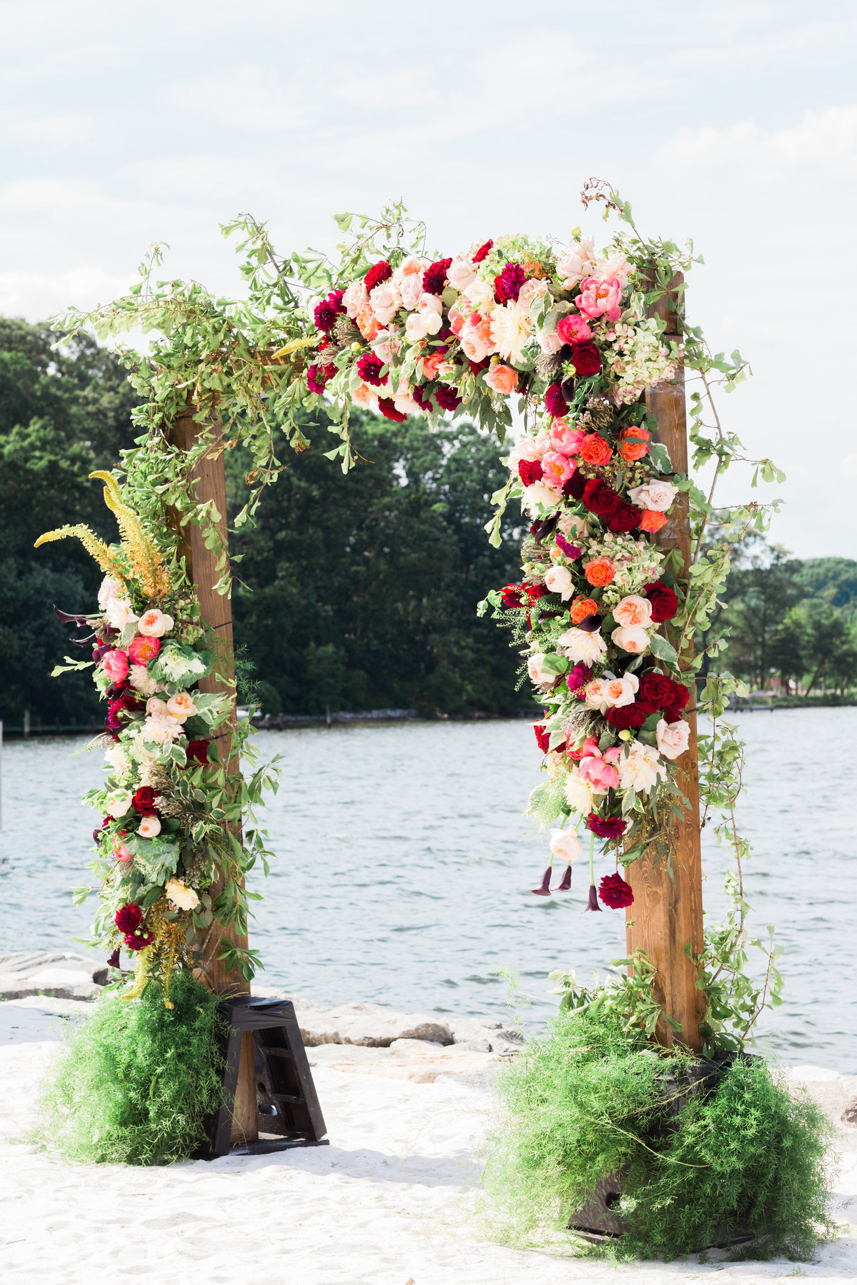Floral Arch Wedding Ceremony
