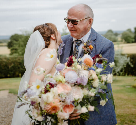 bride with father