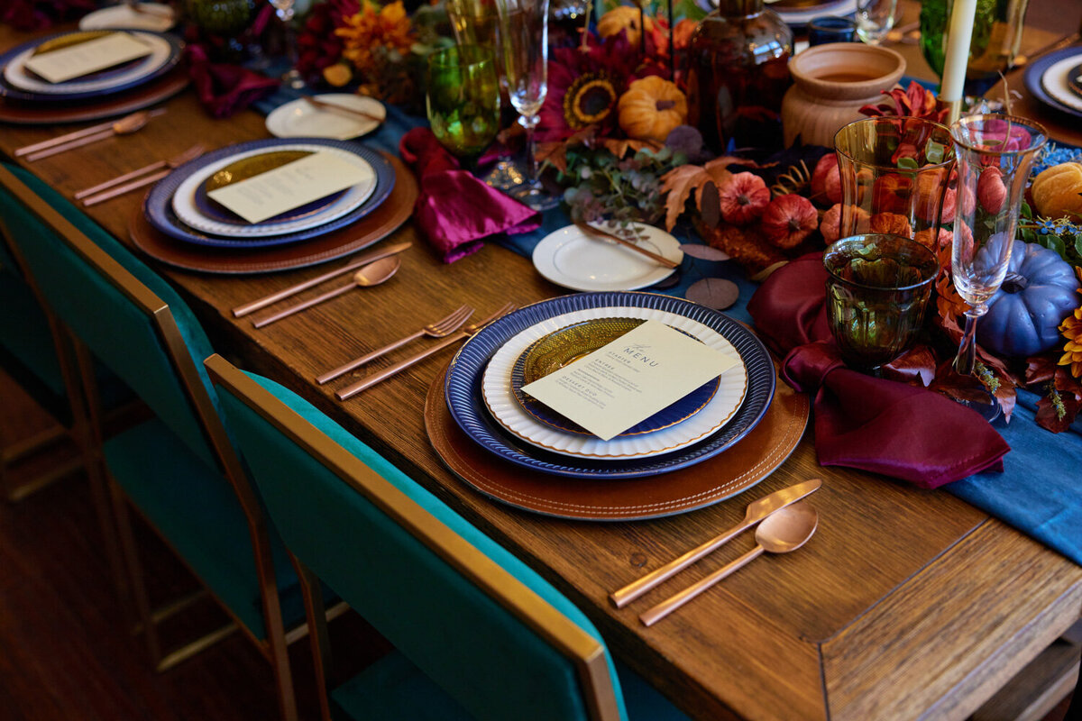 tablescape - wedding catering - Knife and Faulk - Dallas Texas