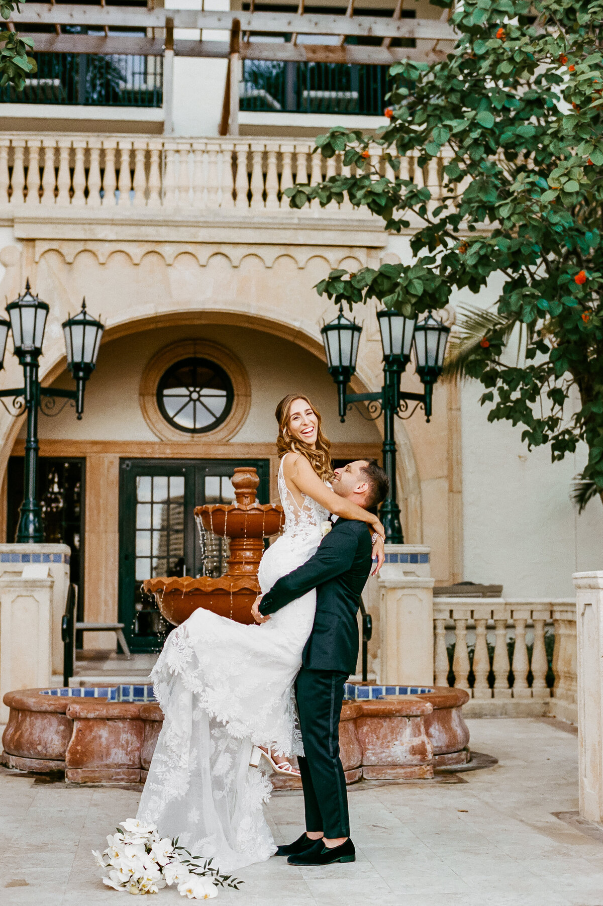Wedding at the Boca Raton on 35 mm film