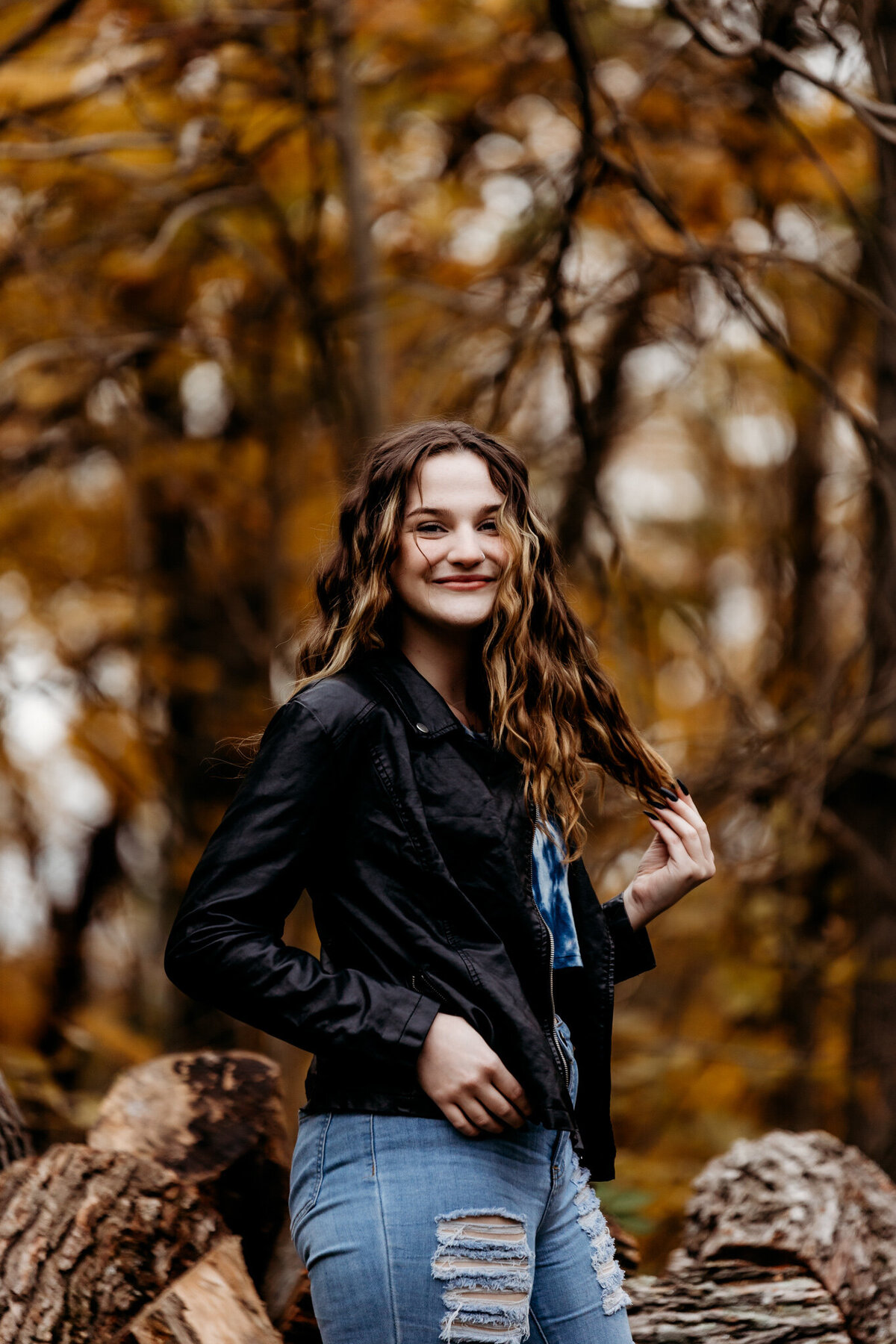 Fall senior session Centerville Indiana