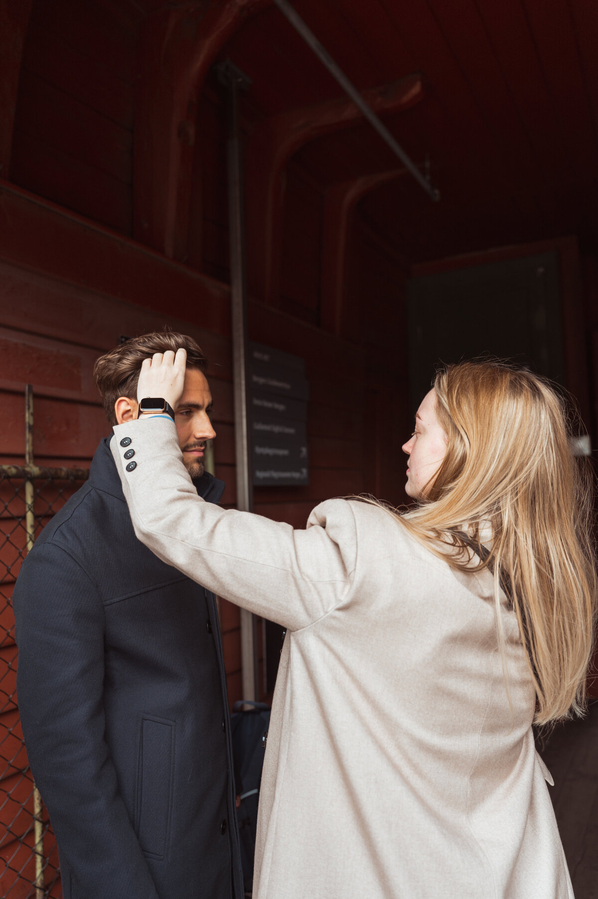 Make-up artist working on location in Europe