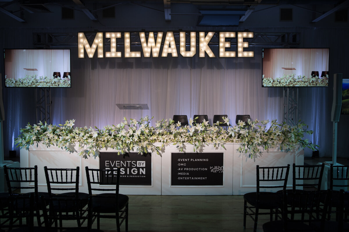 corporate event stage floral design NACE milwaukee events by design-8