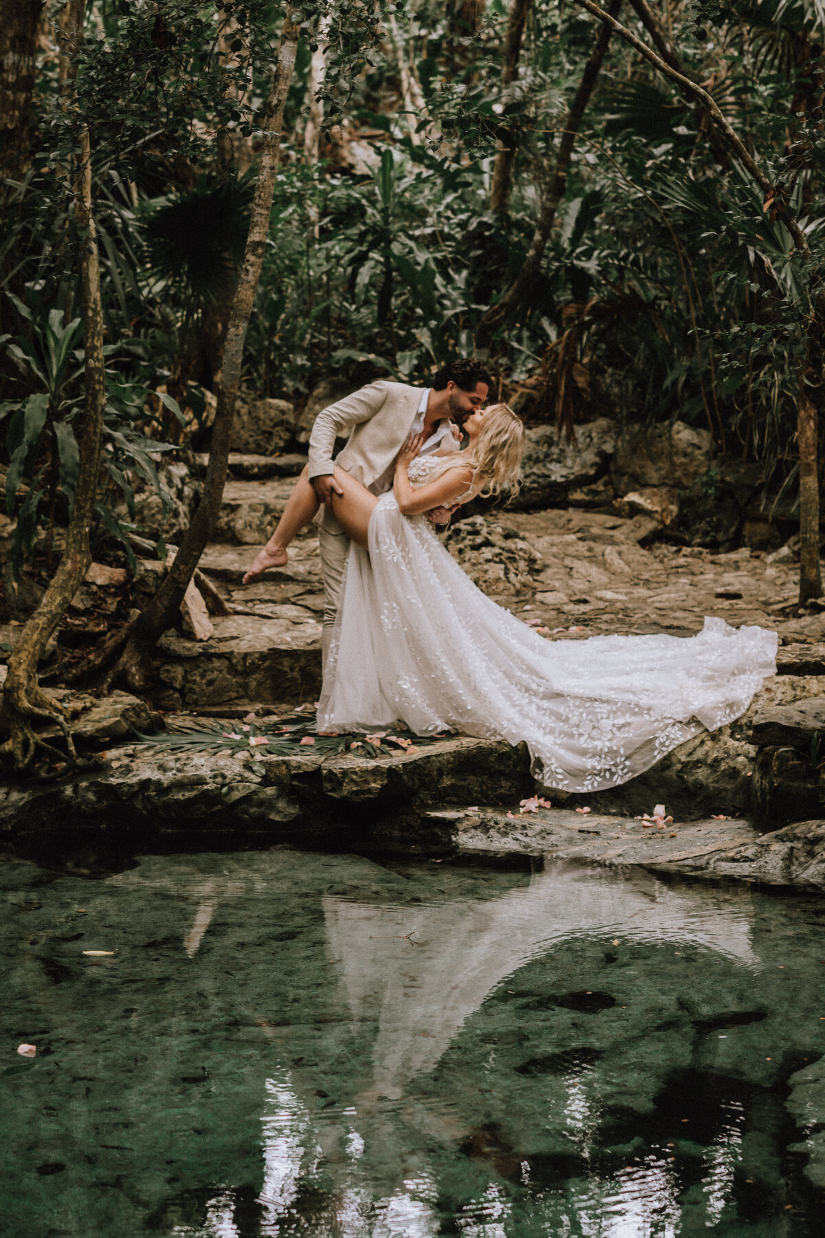 Mayan Wedding Ceremony at a Cenote in Tulum