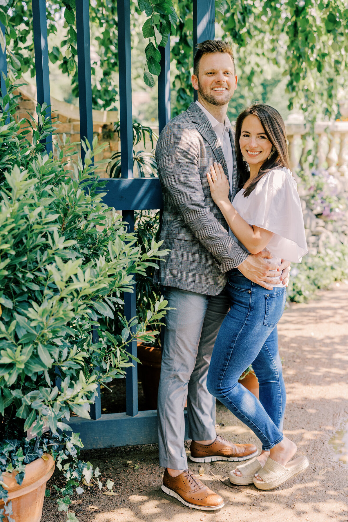 Chicago Botanic Garden Engagement Photo