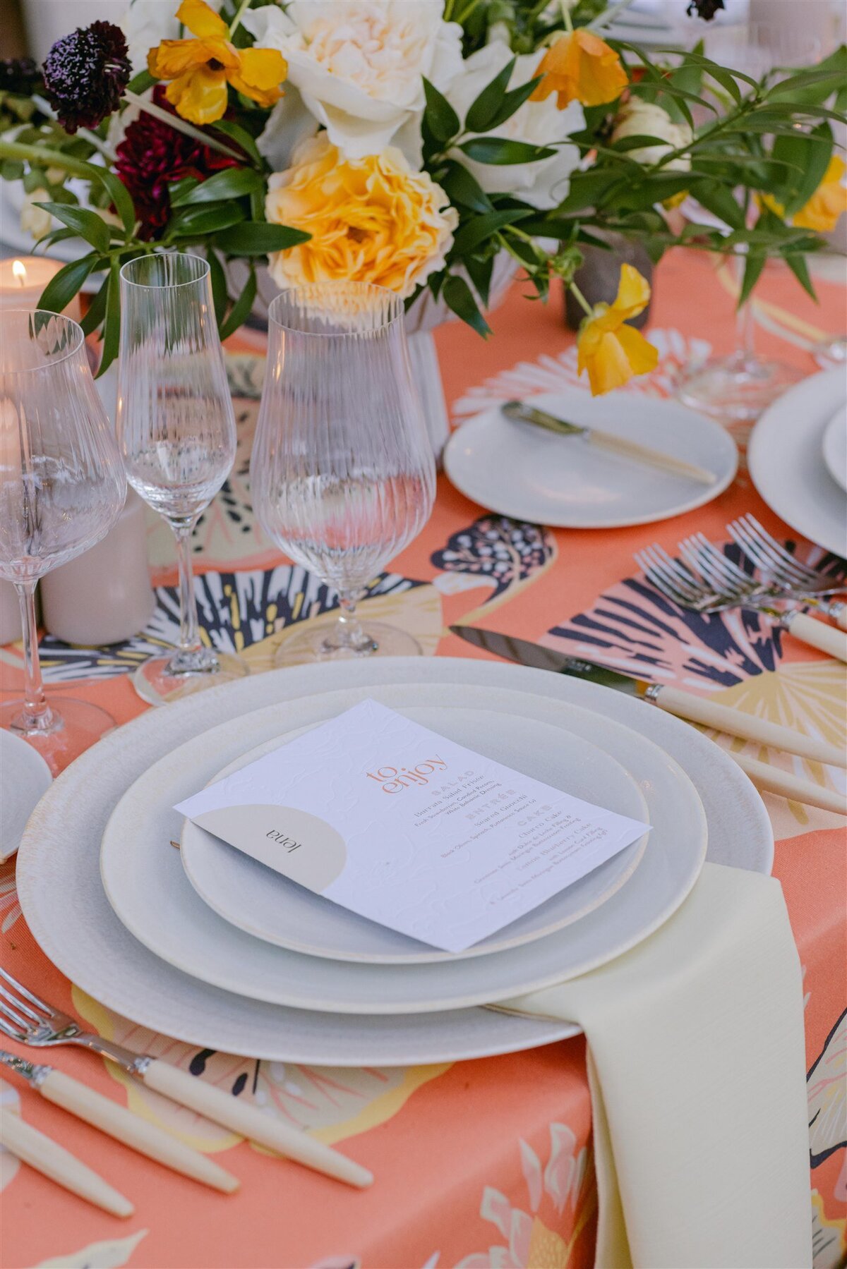 floral-wedding-menu-sedona-arizona