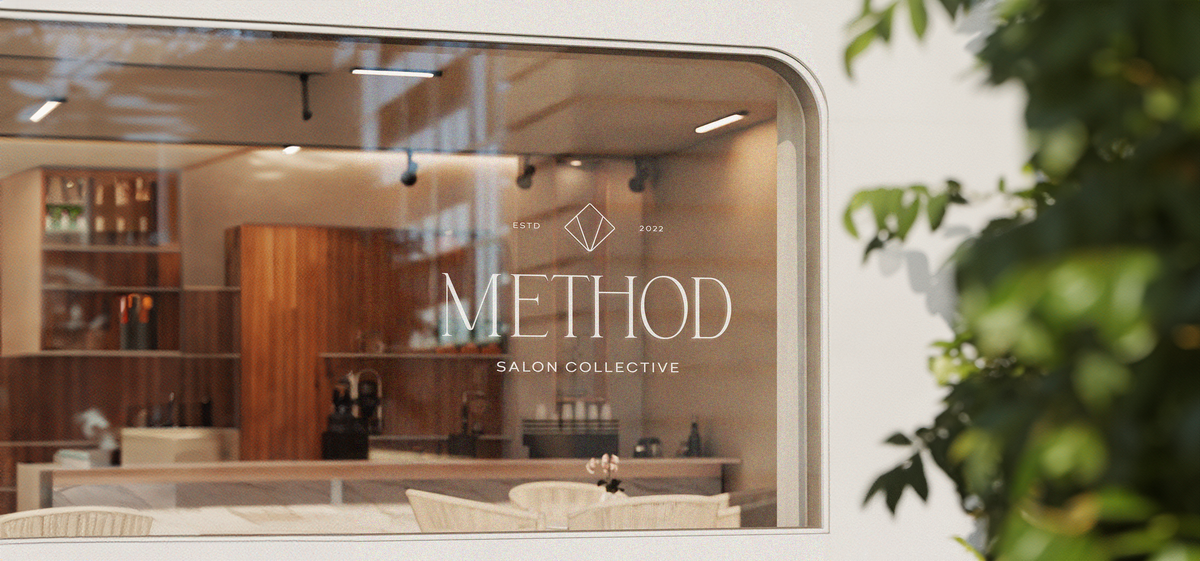 Method Salon branding and logo design by Wildspark Creative. Michigan-based, female-led salon receives professional brand identity and cohesive design for print, digital marketing, and social media, highlighting premium hair care services.

Hair care salon branding for Method Salon. Wildspark Creative created a professional logo and brand identity for this Grand Rapids salon, reflecting artistry, sophistication, and a welcoming female-led business vibe.