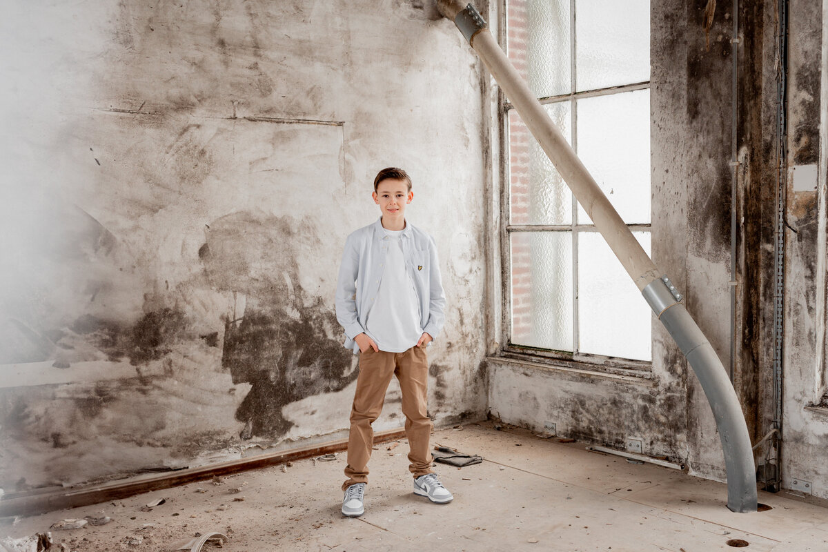 communiefotoshoot jongen