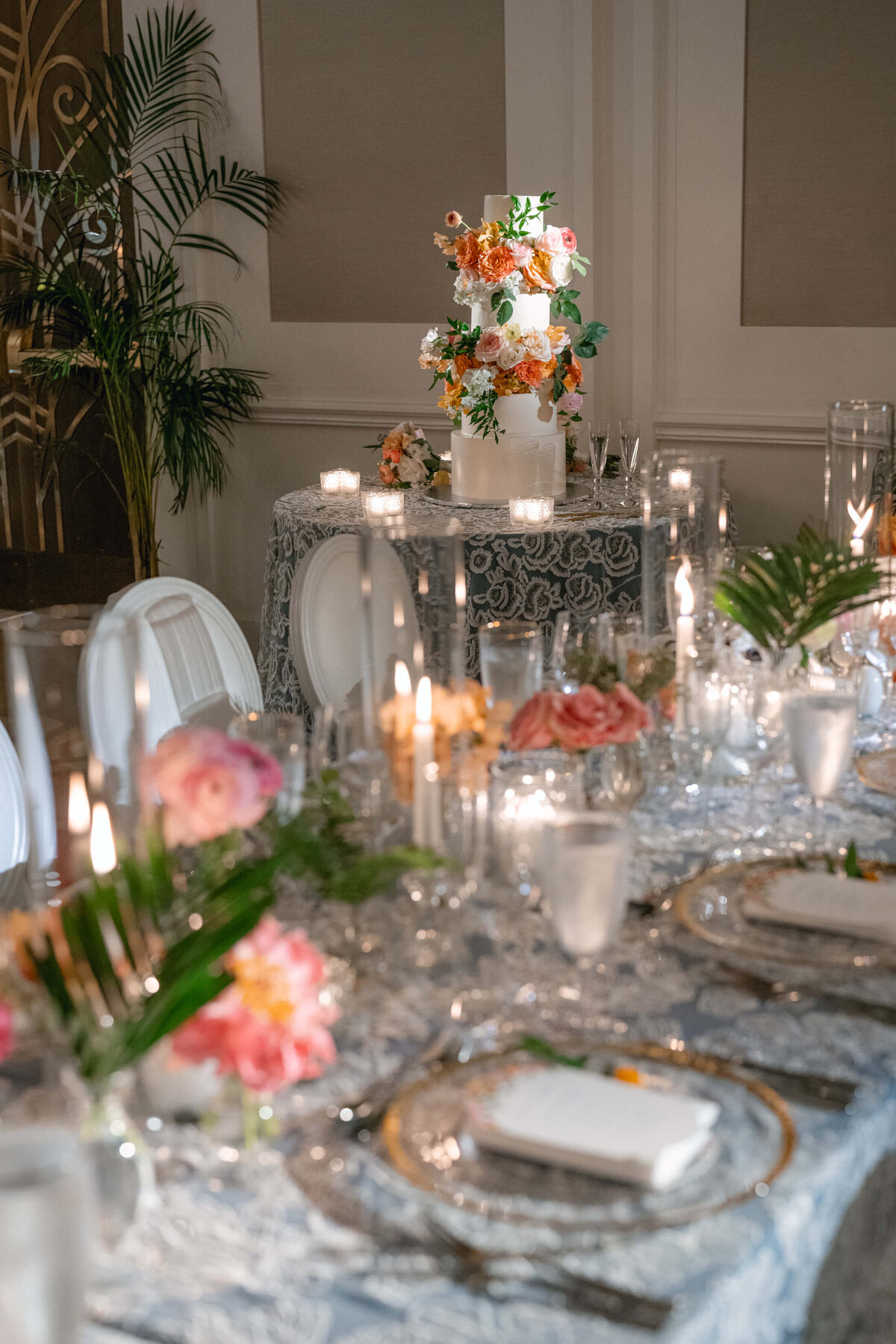 Wedding reception at Rosewood Baha Mar, planning by destination wedding planner Julian Leaver Events