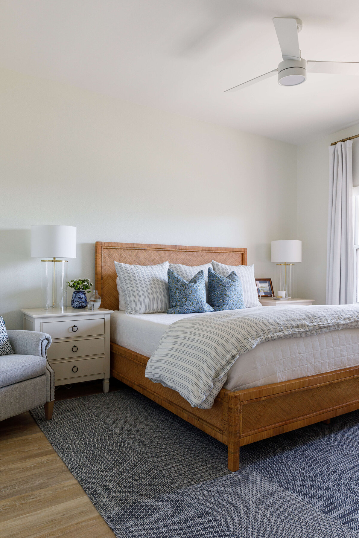 North End Amelia Island Primary Bedroom  Lola Interiors