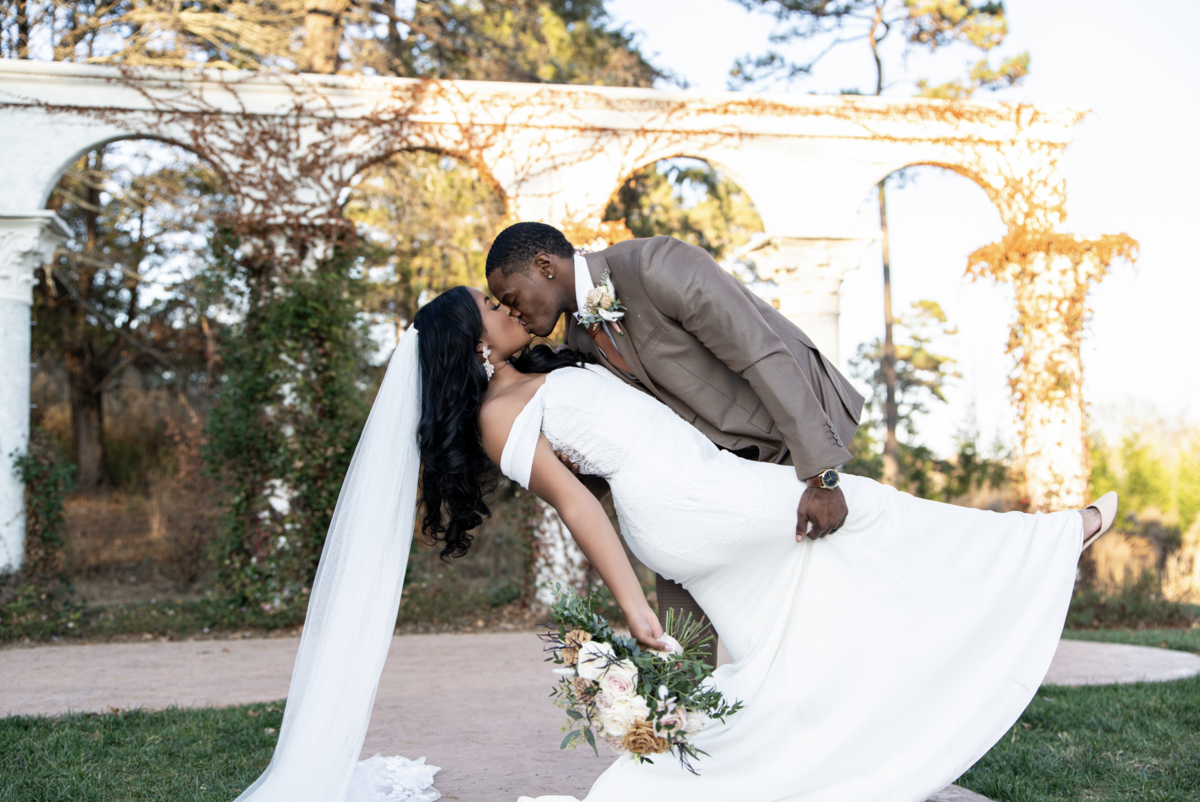 Newly weds at Howe Farms