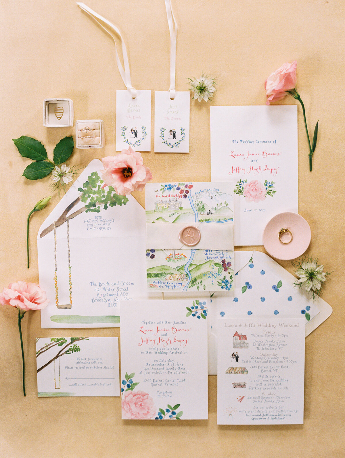 Playful Custom Wedding Papers
