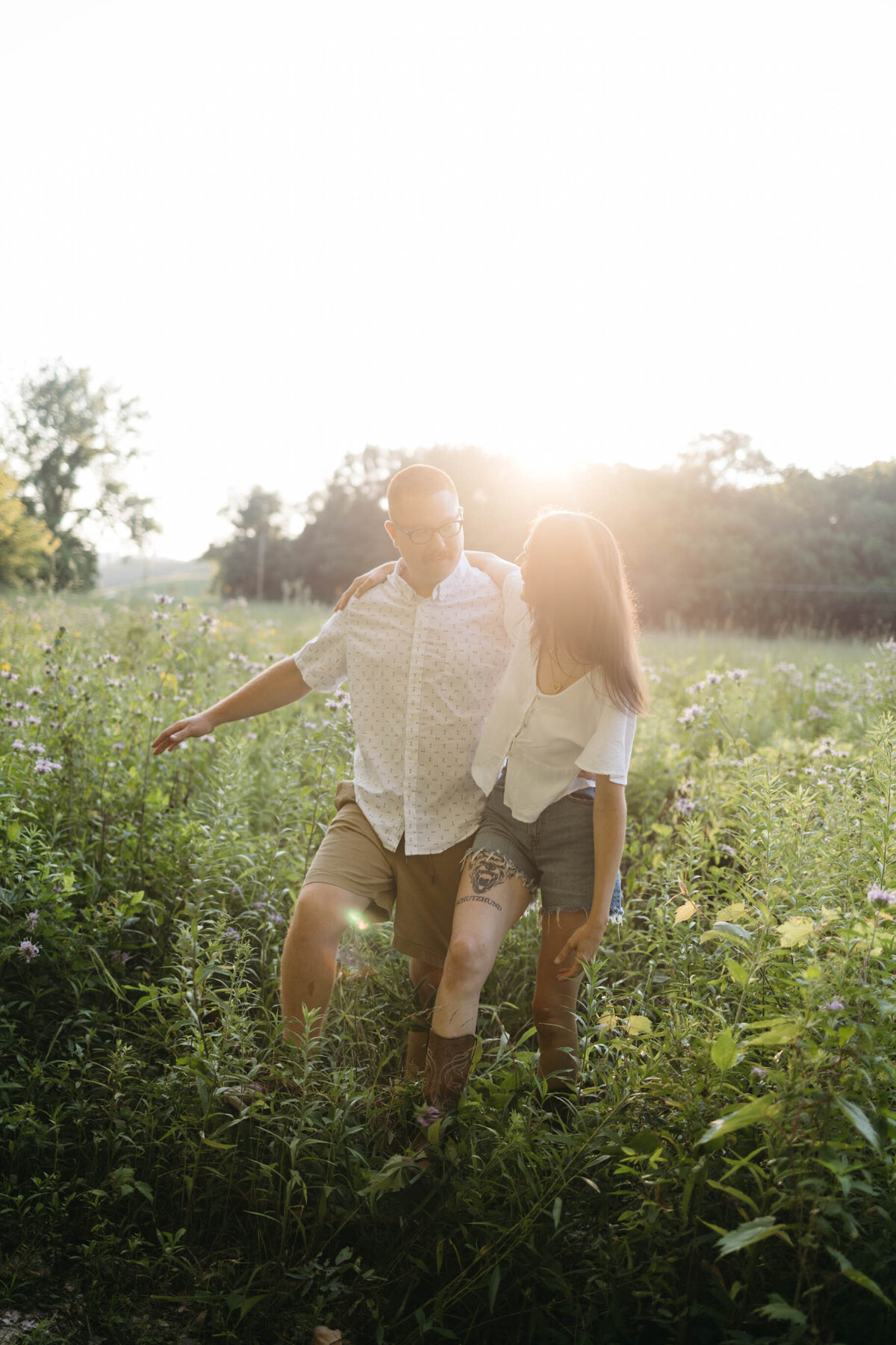 Romantic Summer Engagment Defiance Missouri  (4)