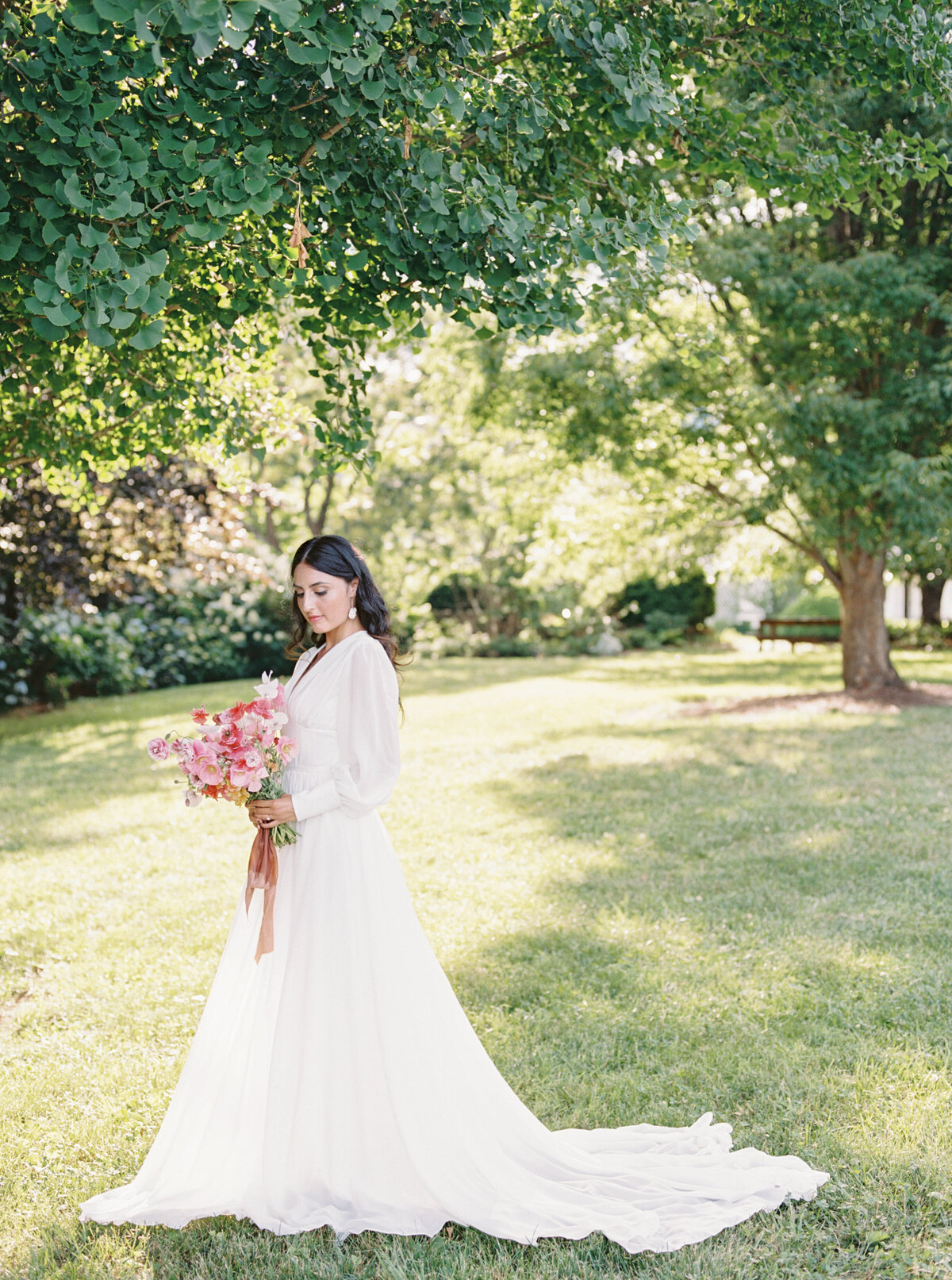 Michela Watson Photography Michela Brooke Photography Modern Garden Wedding Old World Dress Flower Farm Romantic Blue Ridge Mountains Natural Organic Timeless-16