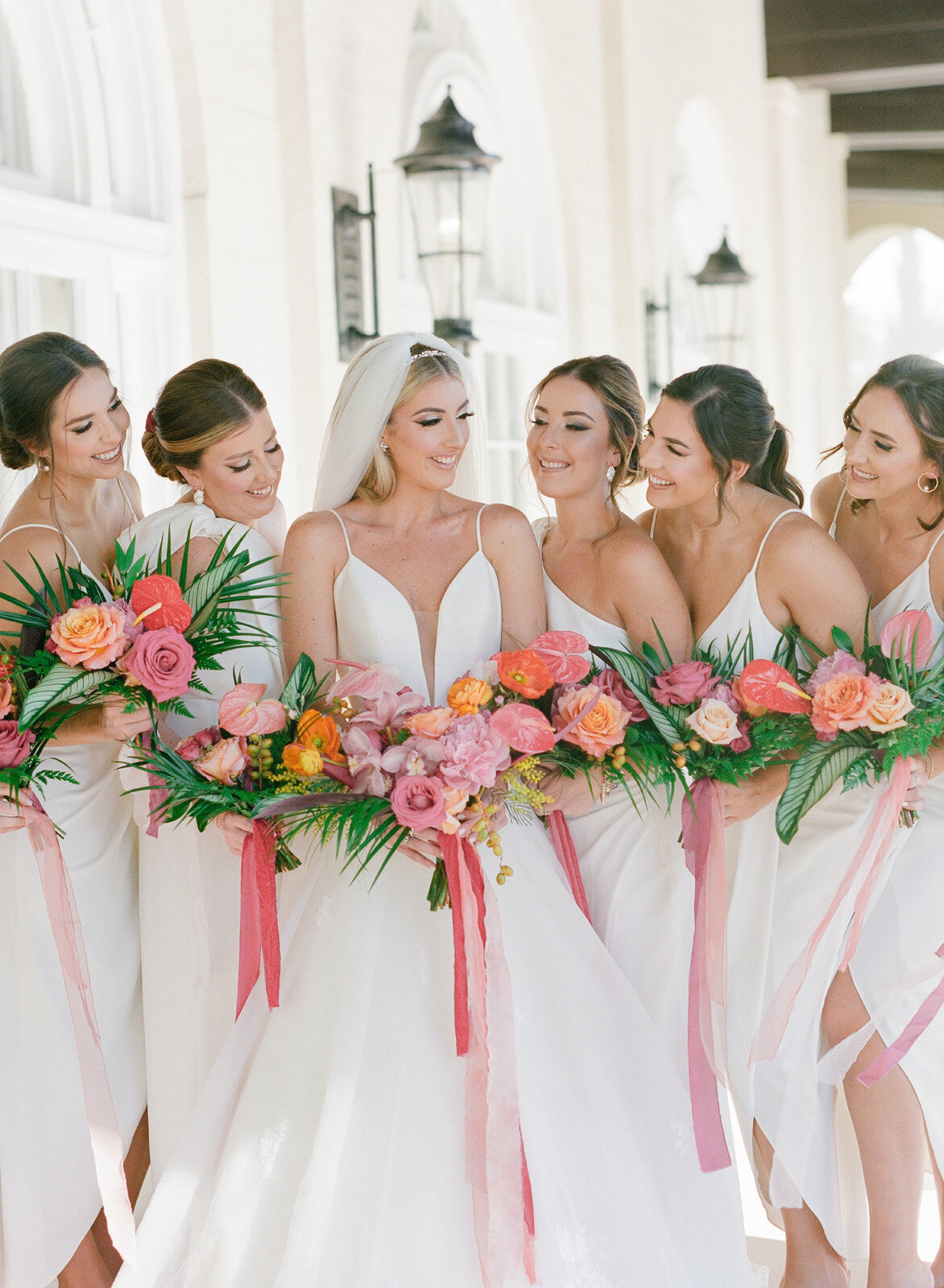 Kate-Murtaugh-Events-tropical-wedding-planner-bridesmaids-palm-bouquets-Key-West