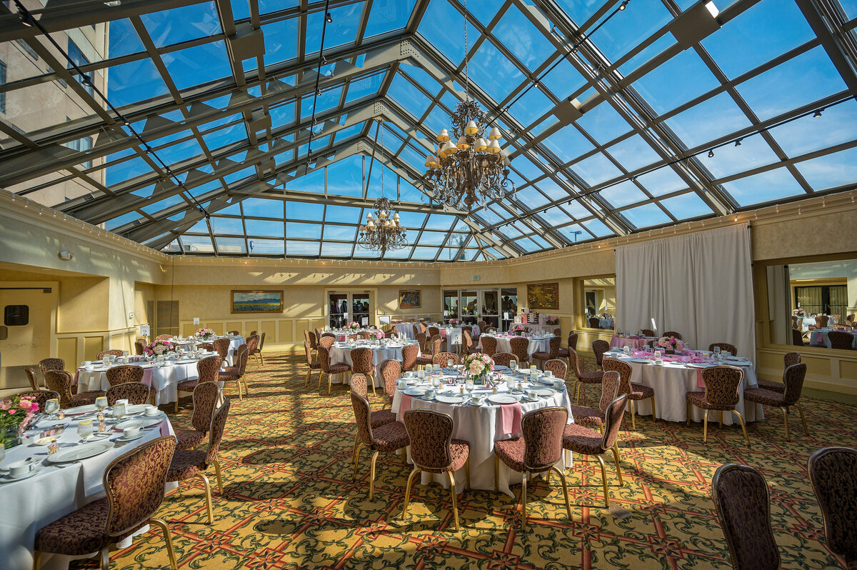 Wedding reception at the Ambassador Atrium.