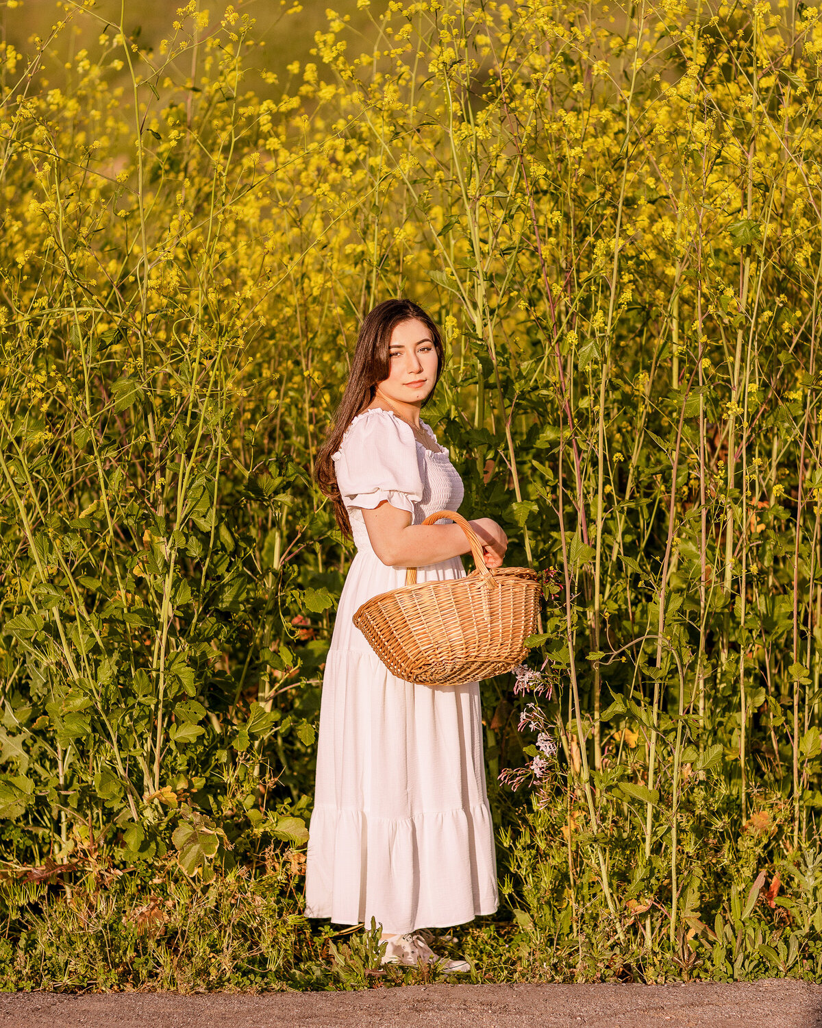 Yellow Flowers Basket Rocksy (1)