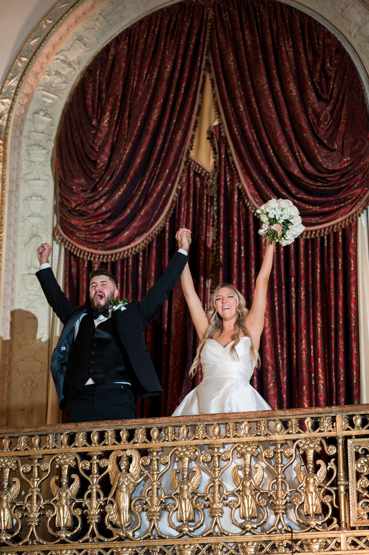 entrance to wedding reception at the omni