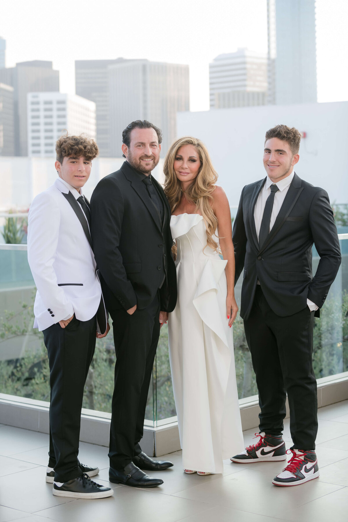 Family pictures for a Beverly Hills Bat Mitzvah