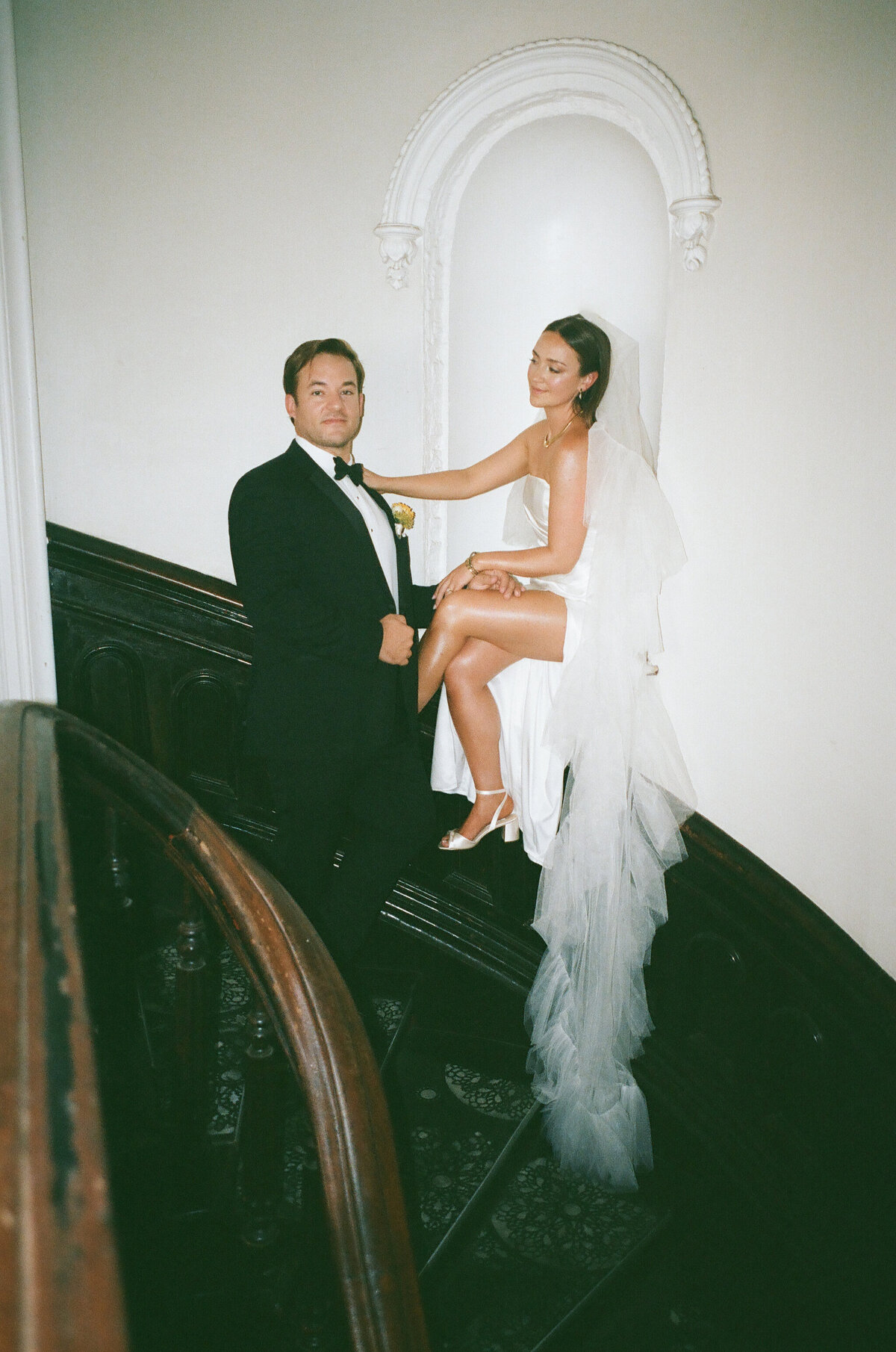 Bride-and-groom-vintage-wedding-Takk-House-Troy-NY