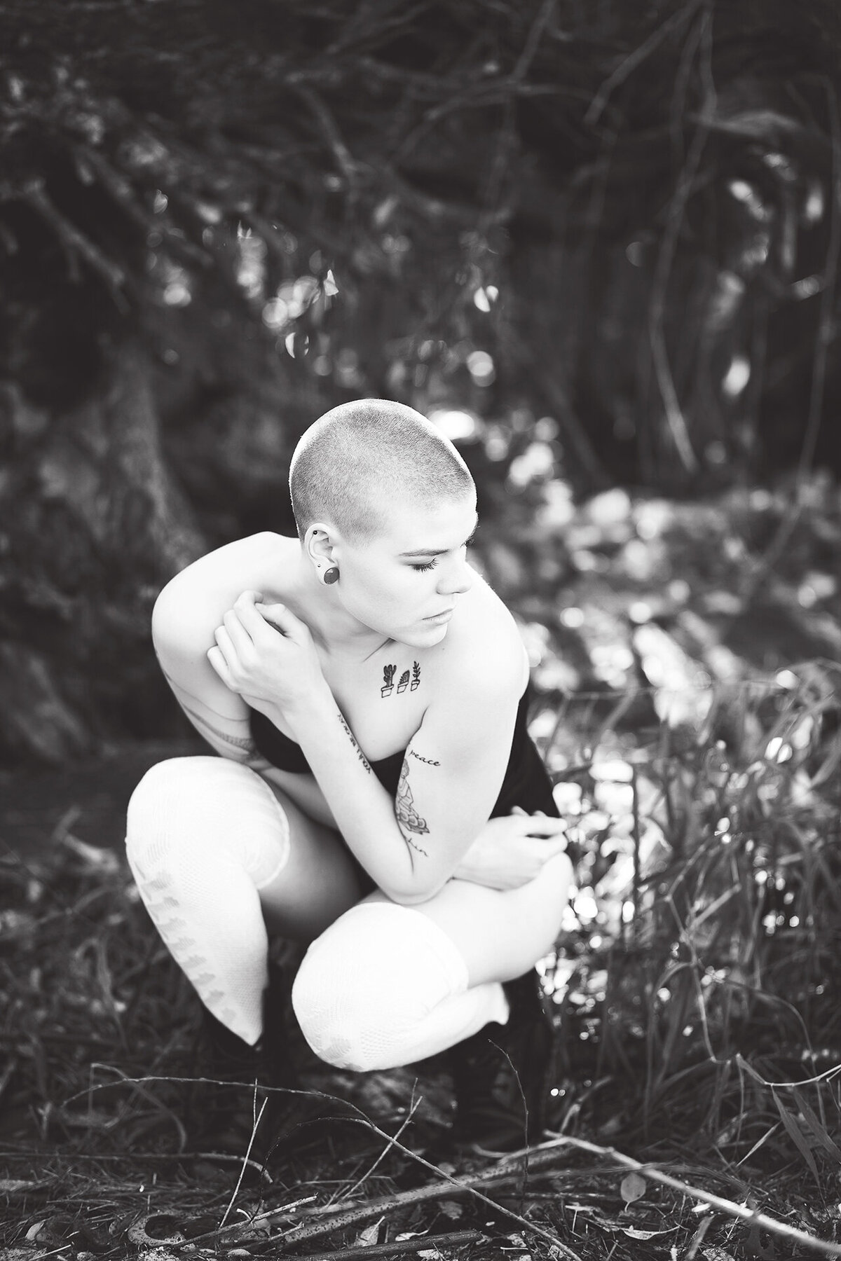 Black and White Editorial Photoshoot
