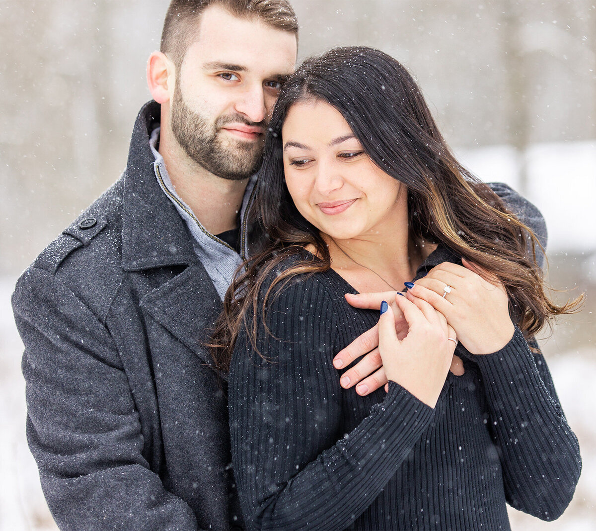 Snowy-WV-Engagement-Photo