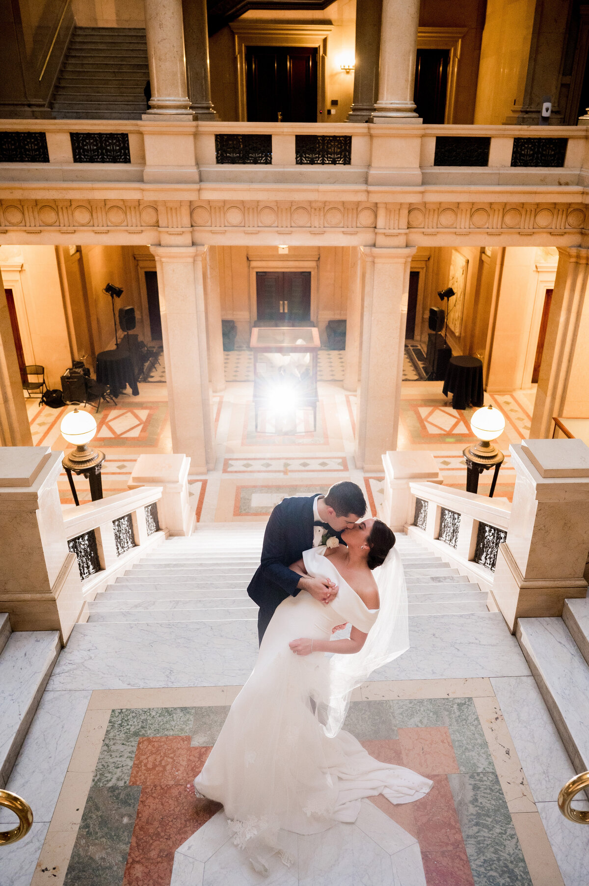 staircase photo at carnegie museum