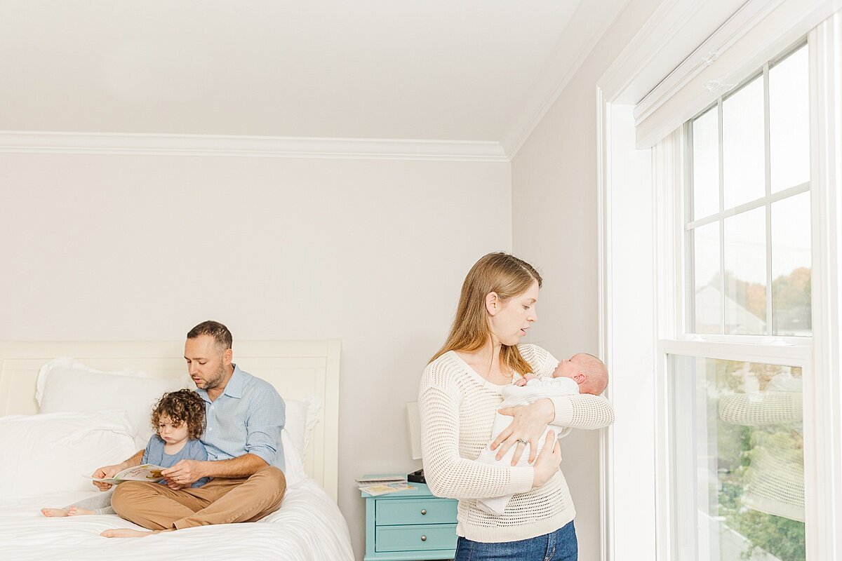 Needham Massachusetts Newborn Photo session with Sara Sniderman Photography