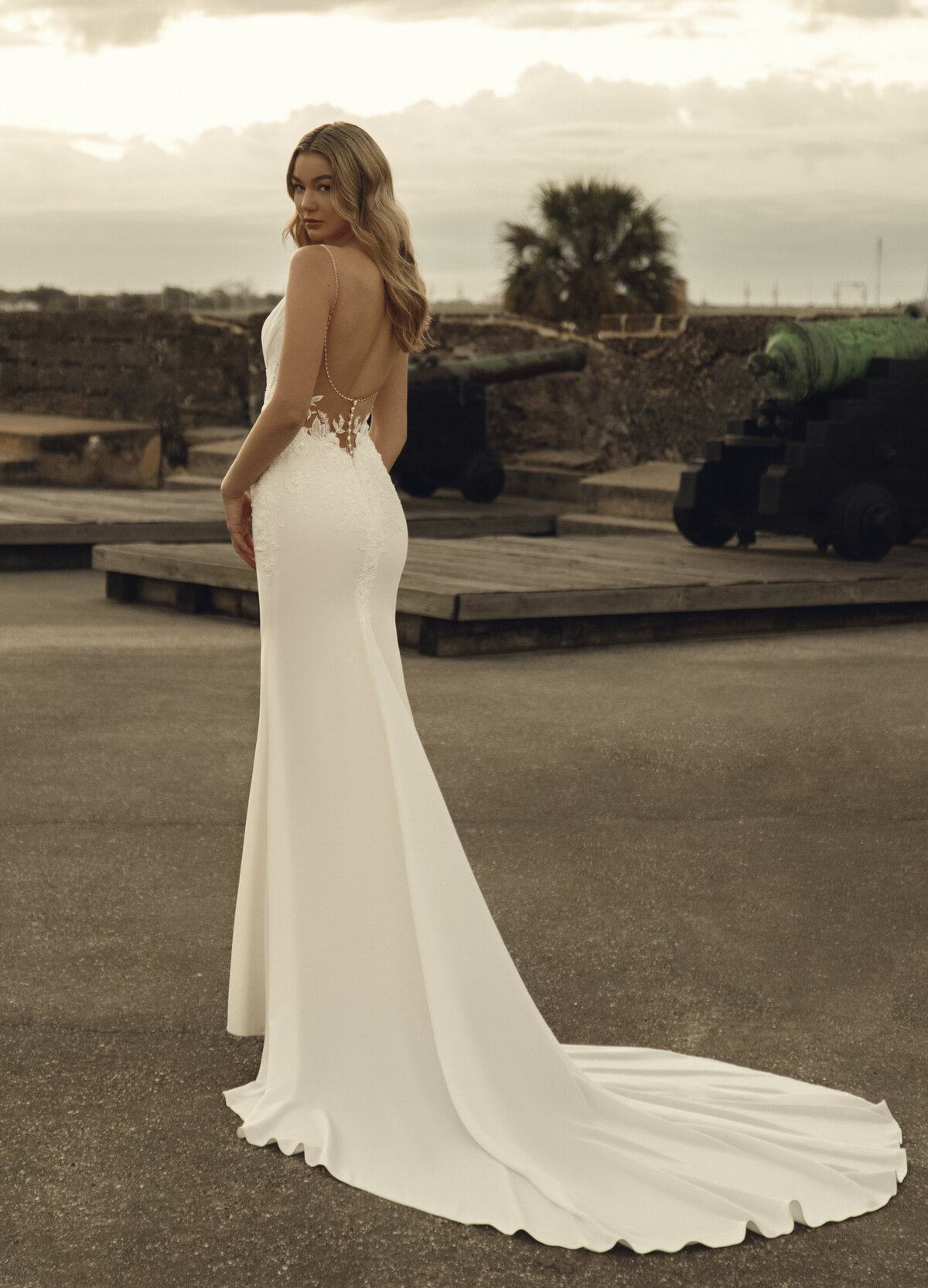 Wedding Dress with Low Back