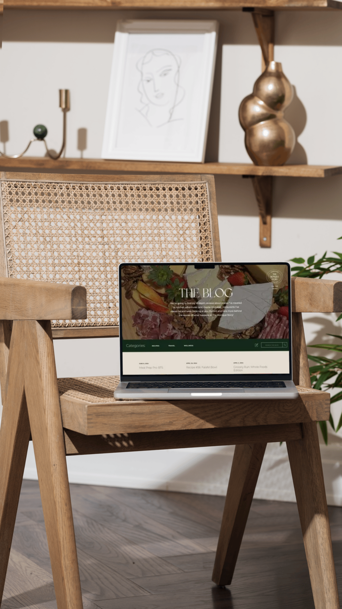 TMS Website in Laptop Mock