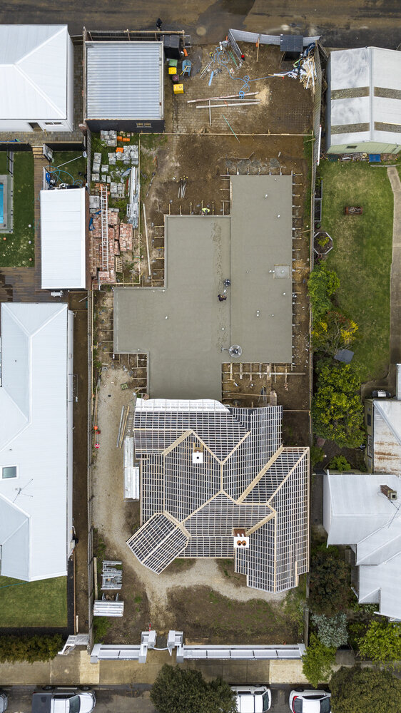 Drone shot of Aberdeen st