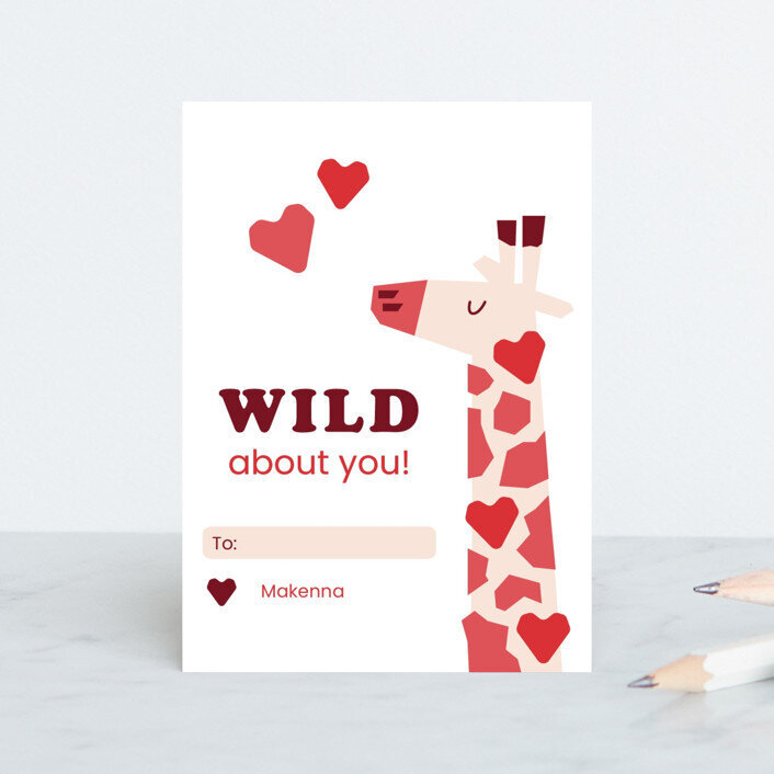 Wild Valentine | Classroom Valentine Design by Amanda DeWoody of Poised Avenue
