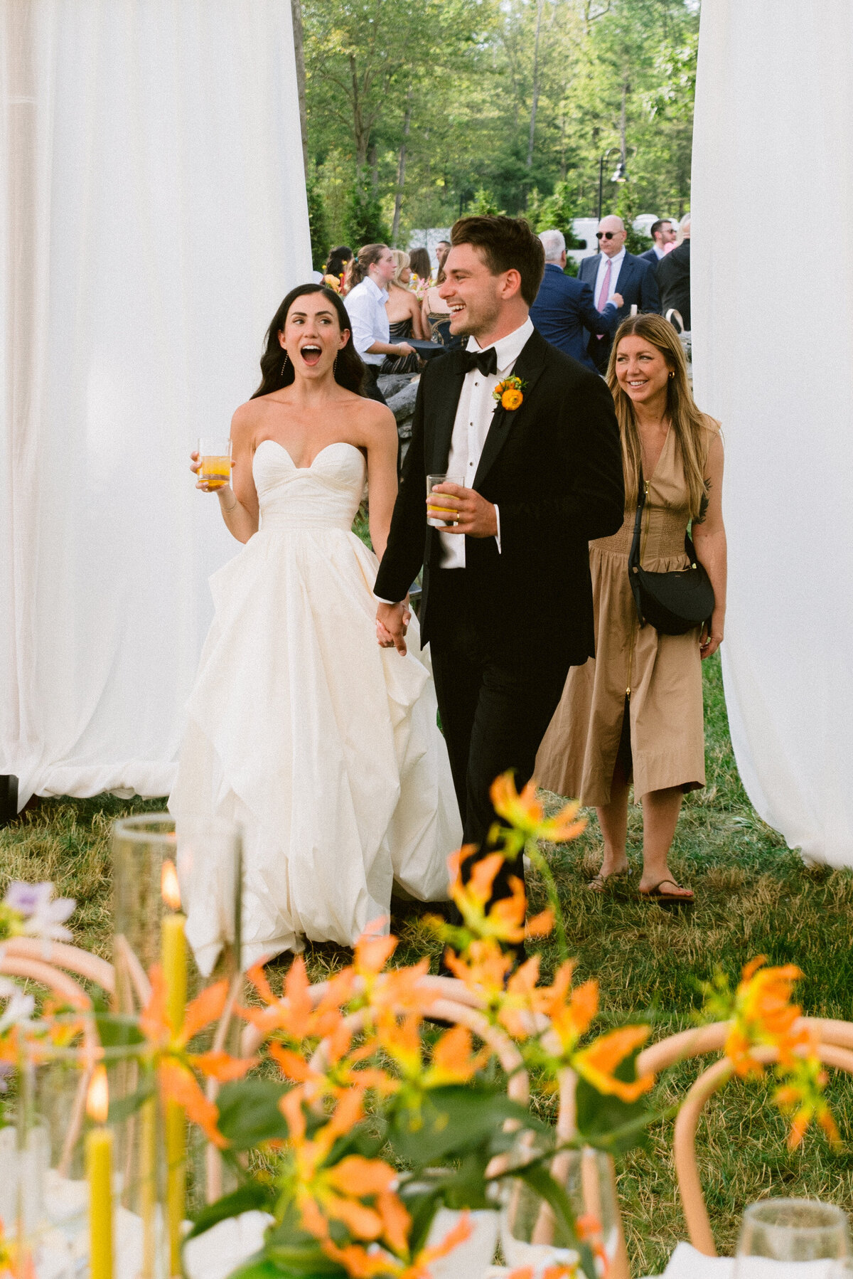 Rhode Island tented wedding by Gathered East
